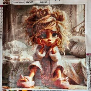 311- Cute Pouty Girl Diamond Painting Kit